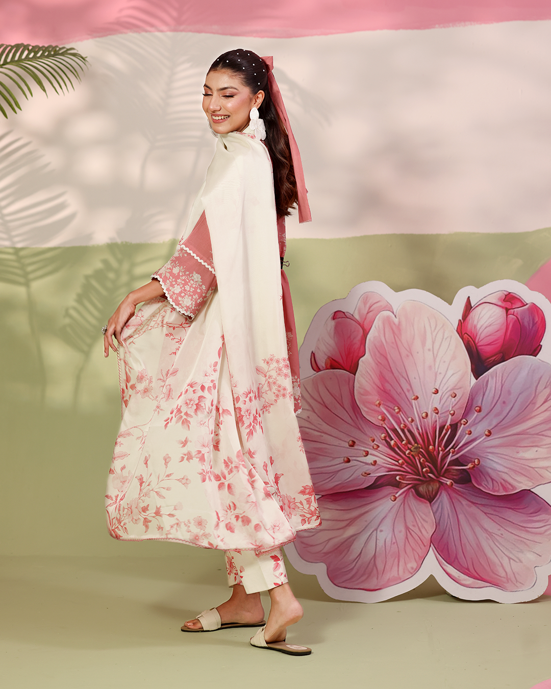 Rose Latte Dupatta